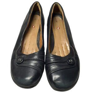 Clarks Slip On Shoes Unstructured Comfort Career Artisan Black Leather 7M
